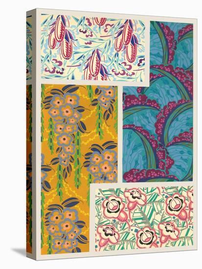 Art Deco Florals III-Baxter Mill Archive-Stretched Canvas