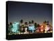 Art Deco Hotels at Dusk, Miami Beach, Florida, USA-Walter Bibikow-Premier Image Canvas