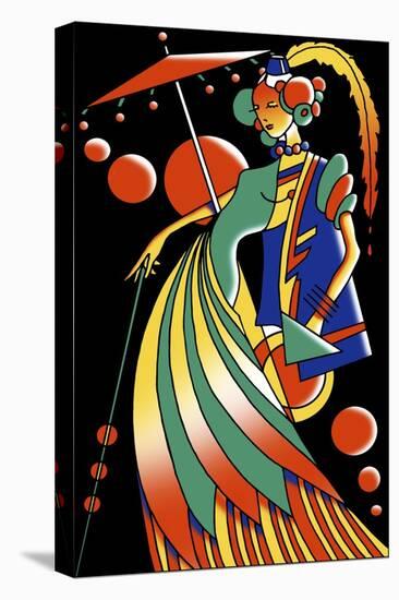 Art Deco Lady 4-Howie Green-Premier Image Canvas