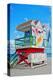 Art Deco Lifeguard Hut Florida-null-Stretched Canvas