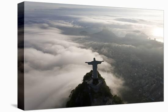 Art Deco Statue of Jesus, Corcovado Mountain, Rio de Janeiro, Brazil-Peter Adams-Premier Image Canvas