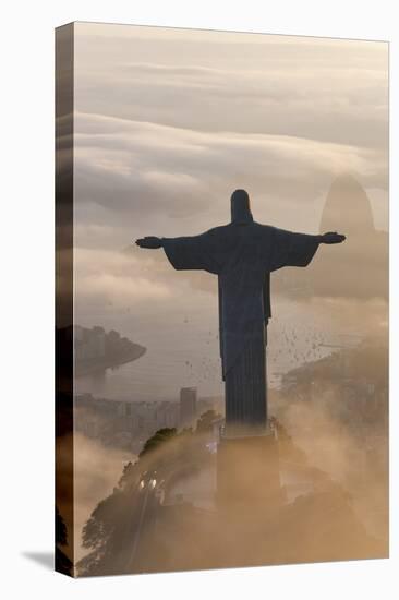 Art Deco Statue of Jesus,On Corcovado Mountain, Rio de Janeiro, Brazil-Peter Adams-Premier Image Canvas