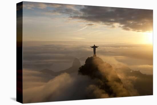 Art Deco Statue of Jesus,On Corcovado Mountain, Rio de Janeiro, Brazil-Peter Adams-Premier Image Canvas