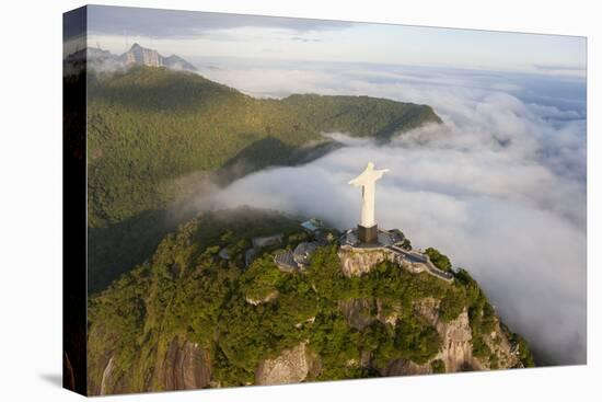 Art Deco Statue of Jesus,On Corcovado Mountain, Rio de Janeiro, Brazil-Peter Adams-Premier Image Canvas