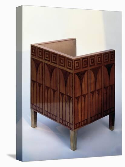 Art Deco Style Chair Inlaid with Satinwood and Brass-Kolo Moser-Premier Image Canvas