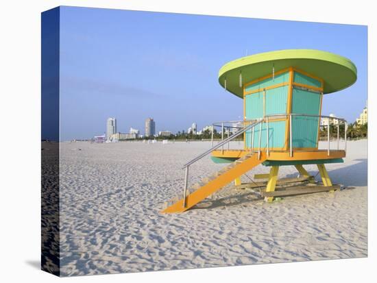 Art Deco Style Lifeguard Hut, South Beach, Miami Beach, Miami, Florida, USA-Gavin Hellier-Premier Image Canvas