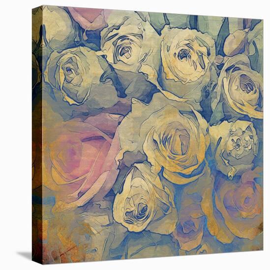 Art Floral Vintage Colorful Background. To See Similar, Please Visit My Portfolio-Irina QQQ-Stretched Canvas