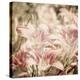 Art Floral Vintage Sepia Background with Light Pink Lilies-Irina QQQ-Stretched Canvas