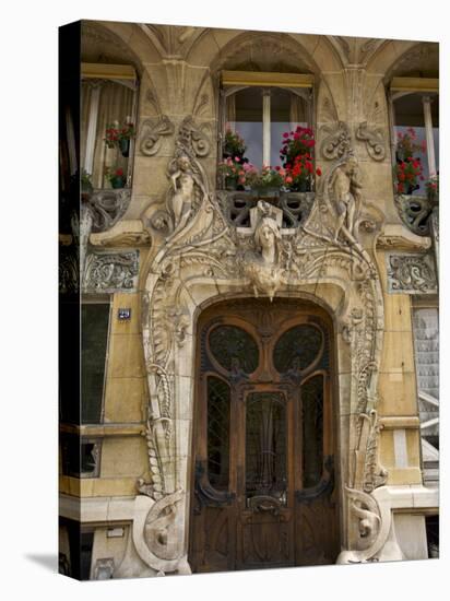 Art Nouveau Doorway, Avenue Rapp, Paris, France-Neil Farrin-Premier Image Canvas