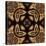 Art Nouveau Geometric Ornamental Vintage Pattern in Beige and Brown Colors-Irina QQQ-Stretched Canvas