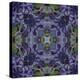 Art Nouveau Geometric Ornamental Vintage Pattern in Violet and Green Colors-Irina QQQ-Stretched Canvas