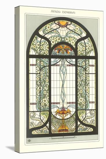 Art Nouveau Stained Glass-null-Stretched Canvas