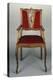 Art Nouveau Style Armchair, Carved Walnut, Italy-null-Premier Image Canvas