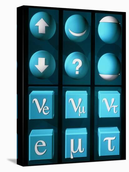 Art of Table of Types of Quarks And Leptons-Laguna Design-Premier Image Canvas