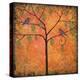 Art Print Tree of Life Tangerine Tango Sky-Blenda Tyvoll-Stretched Canvas