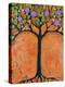 Art Tree Painting Tangerine Tango Tree-Blenda Tyvoll-Stretched Canvas