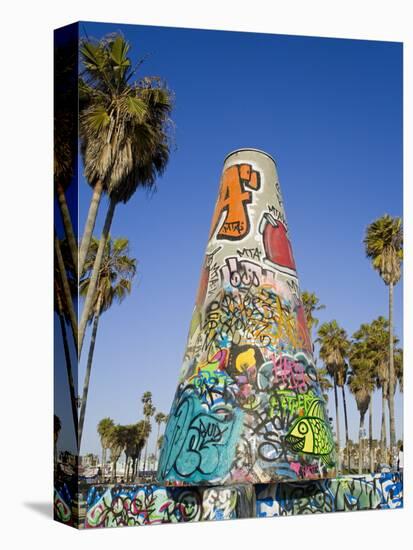 Art Walls, Legal Graffiti, on Venice Beach, Los Angeles, California, USA-Richard Cummins-Premier Image Canvas