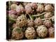 Artichokes in the Market, Venice, Veneto, Italy-Michael Busselle-Premier Image Canvas