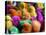Artificially Colored Chicks Crowd Together-null-Premier Image Canvas