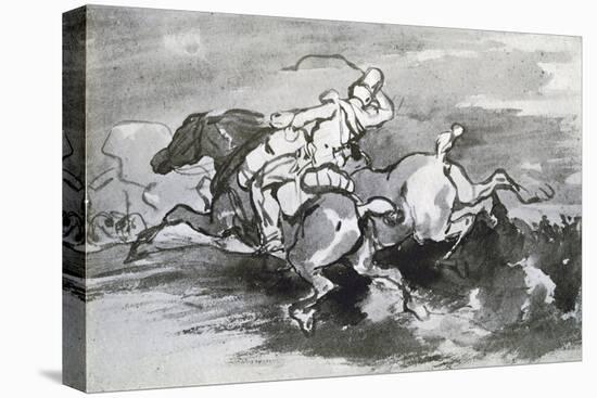 Artilleryman Leading His Horses into the Field, 1913-Theodore Gericault-Premier Image Canvas