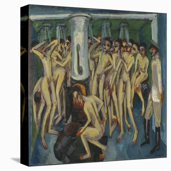 Artillerymen in the Shower, 1915 (Oil on Canvas)-Ernst Ludwig Kirchner-Premier Image Canvas