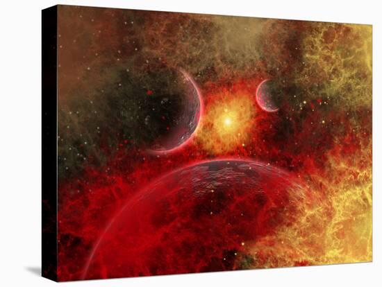 Artist' Concept Illustrating the Stellar Explosion of a Supernova-Stocktrek Images-Premier Image Canvas