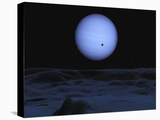 Artist' Concept of Neptune as Seen from its Largest Moon Triton-Stocktrek Images-Premier Image Canvas