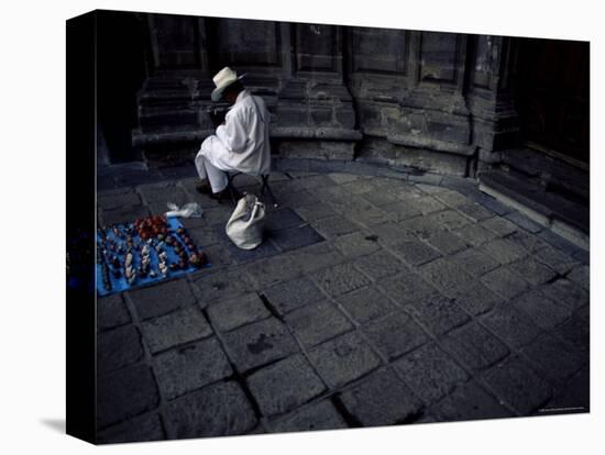 Artist Crafting Little Dolls by Church, Mexico City, Mexico, North America-Aaron McCoy-Premier Image Canvas