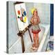 "Artist in the Bathtub", October 28, 1950-Jack Welch-Premier Image Canvas