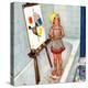 "Artist in the Bathtub", October 28, 1950-Jack Welch-Premier Image Canvas