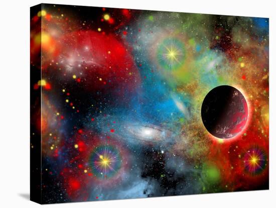 Artist's Concept Illustrating Our Beautiful Cosmic Universe-Stocktrek Images-Premier Image Canvas