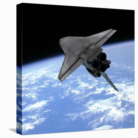 Artist's Concept of a Space Shuttle Entering Earth Orbit-Stocktrek Images-Premier Image Canvas