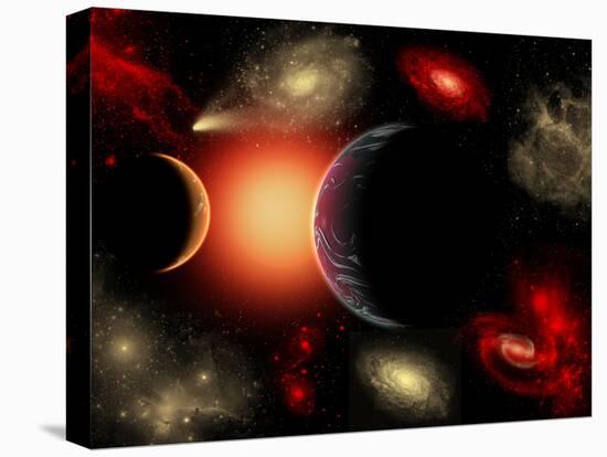 Artist's Concept of the Cosmic Wonders of the Universe-Stocktrek Images-Premier Image Canvas