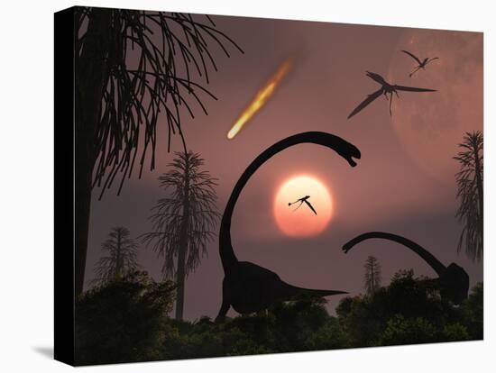 Artist's Concept of the Extinction of Prehistoric Earth-Stocktrek Images-Premier Image Canvas