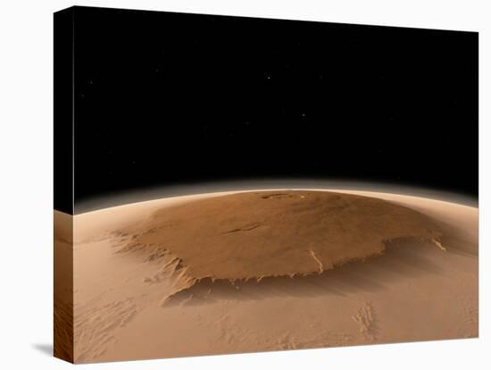 Artist's Concept of the Northwest Side of the Olympus Mons Volcano on Mars-Stocktrek Images-Premier Image Canvas