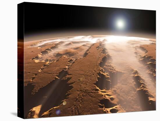 Artist's Concept of the Valles Marineris Canyons on Mars-Stocktrek Images-Premier Image Canvas