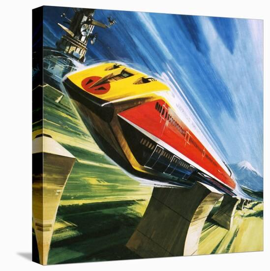 Artist's Conception of a Glider Train-Wilf Hardy-Premier Image Canvas