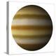 Artist's Depiction of a Gas Giant Planet on a White Background-null-Stretched Canvas