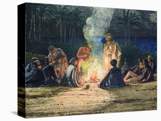Artist's Halt in the Desert by Moonlight, C.1845 (See also 351541 and 3513432-Richard Dadd-Premier Image Canvas