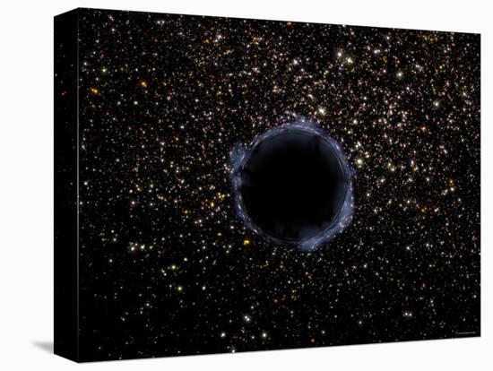 Artist's View of a Black Hole in a Globular Cluster-Stocktrek Images-Premier Image Canvas