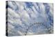 Artistic View Of The London Eye With Clouds And Blue Sky-Karine Aigner-Premier Image Canvas