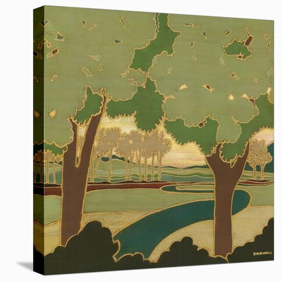 Arts and Crafts Landscape I-Wendy Russell-Stretched Canvas