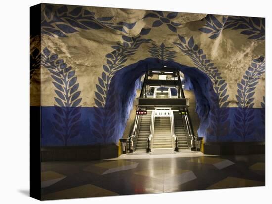 Artwork in Kungstradgarden Subway Station, Stockholm, Sweden, Scandinavia, Europe-Ian Egner-Premier Image Canvas