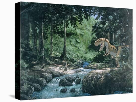 Artwork of a Tyrannosaurus Rex Dinosaur-Chris Butler-Premier Image Canvas