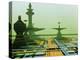 Artwork of An Alien City on a Circuit Board-Julian Baum-Premier Image Canvas