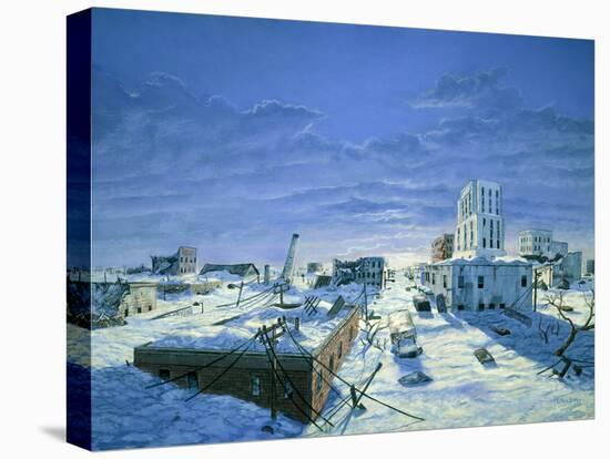 Artwork of Ruined City Destroyed by Blizzards-Chris Butler-Premier Image Canvas