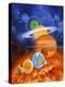 Artwork of Sun And Planets of Solar System-Julian Baum-Premier Image Canvas