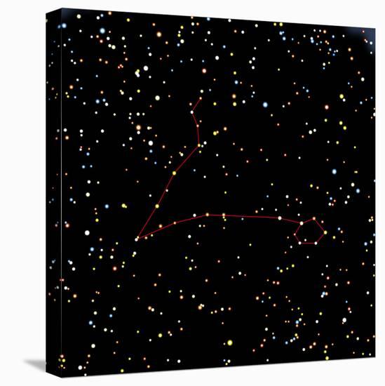 Artwork of the Constellation of Pisces-Julian Baum-Premier Image Canvas