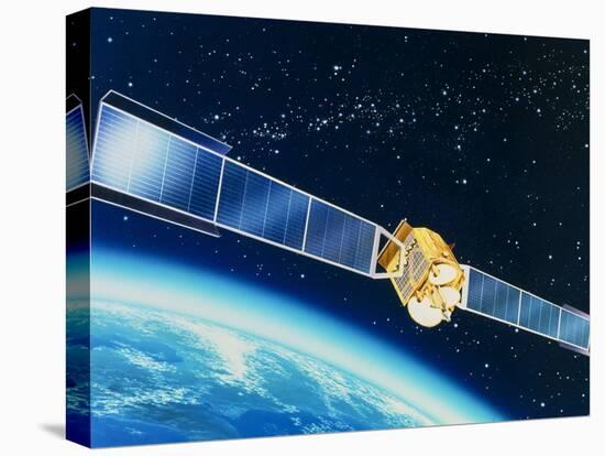 Artwork of the Telecom 1A Communications Satellite-David Ducros-Premier Image Canvas
