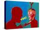 Artwork of Tourette Syndrome Sufferer Speaking-Paul Brown-Premier Image Canvas